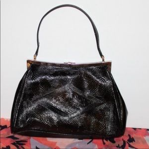 Cole Haan Engraved Leather Handbag